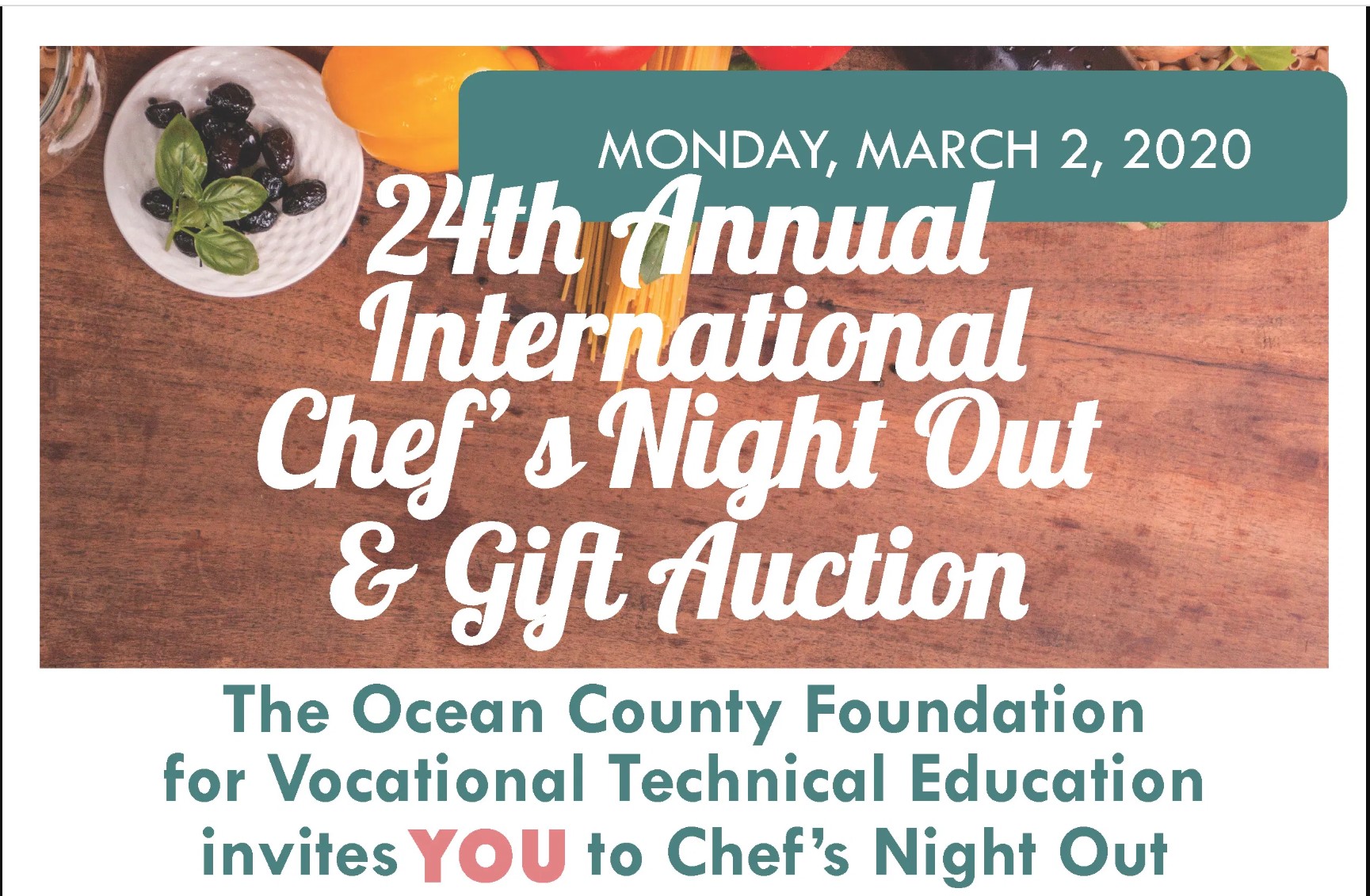 24th Annual Chefs Night Out Edible Jersey